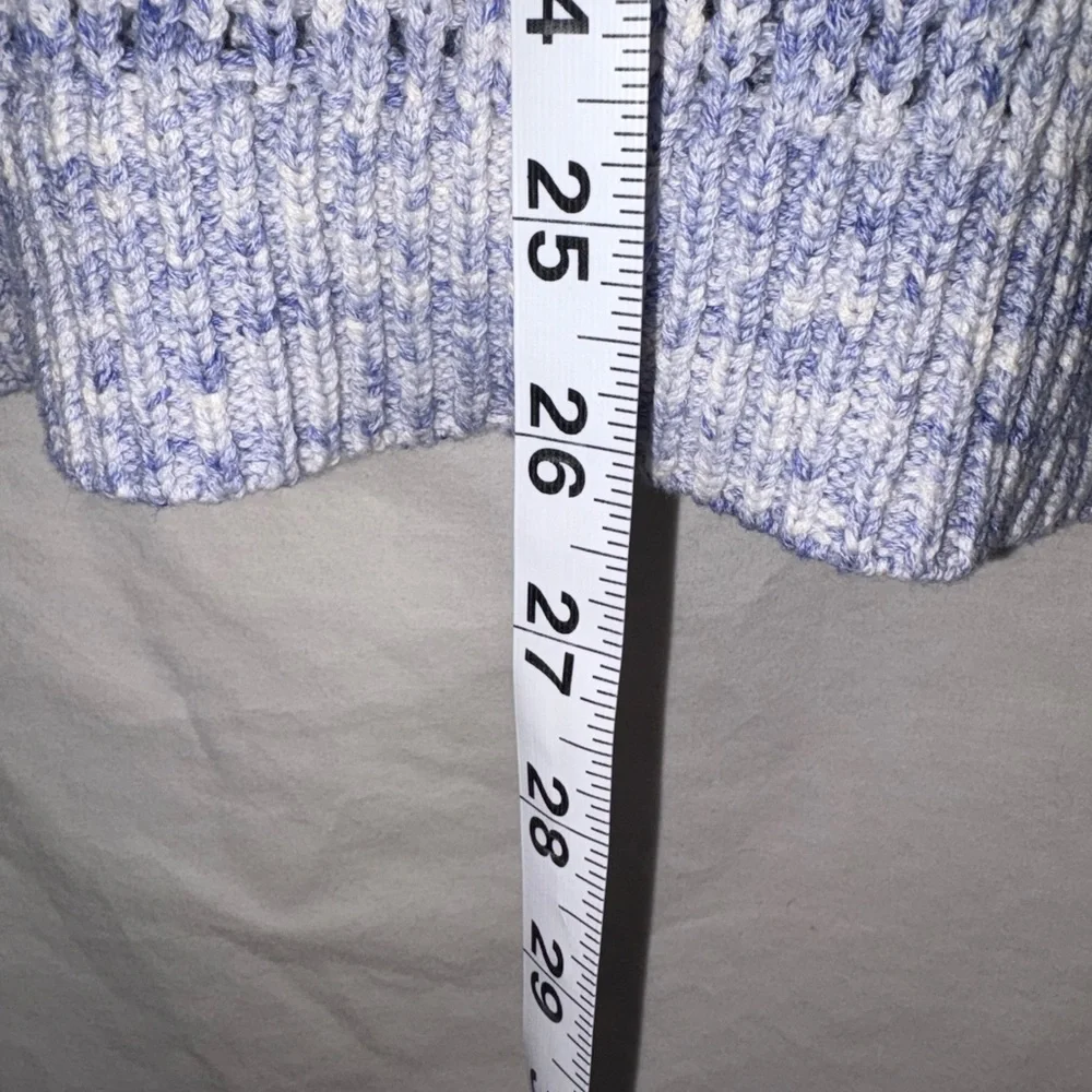 NWT Talbots Open Stitch Pale Blue/Periwinkle Size Medium Sweater - Picture 8 of 10